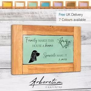 Spaniels Wooden Sign / Plaque Gift - Cocker Spaniel Dog Owner Home Ornament - Picture 1 of 15