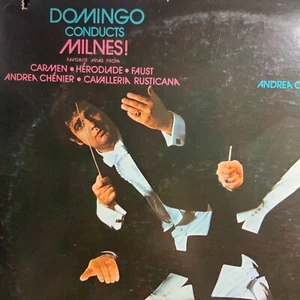 DOMINGO CONDUCTS MILNES-MILNER CONDUCTS DOMINGO-ORIGINAL RCA RED SEAL VINYL-USED - Picture 1 of 6