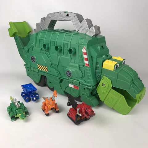 Dinotrux STEGO STORAGE CASE GARBY Carry Case + 4 Diecast Figures Cover