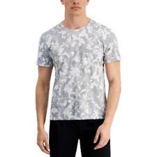 Ideology Mens Training Workout Athletic Shirt Moisture Wicking Gray Camo