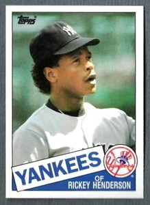 1985 TOPPS TRADED #49T RICKEY HENDERSON NEW YORK YANKEES QUASI NUOVO++/COME NUOVO - Foto 1 di 2