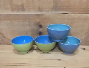 4 Cereal/Rice/Soup Bowls Made In Portugal. 5-3/4"W x 3-1/4"H - Picture 1 of 10
