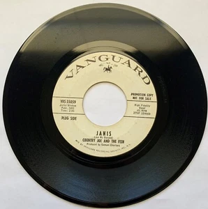 COUNTRY JOE&THE FISH-VANGUARD VRS-35059-JANIS-(Instrumental)45rpm-1967 PROMO VG+ - Picture 1 of 4