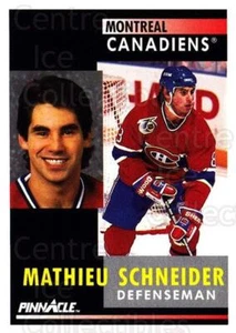 1991-92 Pinnacle #209 Mathieu Schneider - Picture 1 of 1