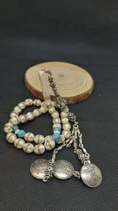 Handgefertigter islamischer Gebet 33 Perlen Kuka Rosenkranz Tasbeeh Misbaha Tasbih - Bild 1 von 1