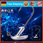 neu 10pcs/Lot 3.5g 5g 7g 10g Tumbler Head Hook Jig Bait Fishing Hook Accessories