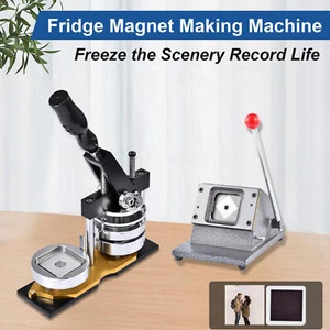 50mm 2inch Square Magnet Making Machine For DIY Decoration +100pcs Materials - Picture 1 of 13