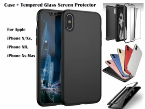 360 Full Protective Ultra Slim Case for iPhone X/Xs, iPhone XR, iPhone Xs Max - Foto 1 di 5