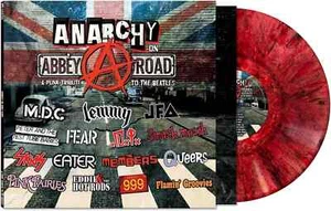 Anarchy On Abbey Road A Punk Tribute to The Beatles (Red Vinyl) + 36 punk badges - Picture 1 of 3