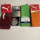 sock bundle of Puma and Asics, Fits Shoe Size 4-10, multicolor, crew & knee high