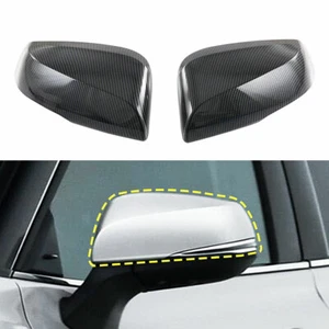 Carbon Fiber Rear View Side Mirror Cover Trim For Toyota Highlander 2020-2024 - Picture 1 of 7