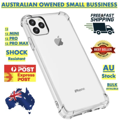 Clear Shockproof Bumper Case Cover For iPhone 12 mini 12 12 pro 12 Max - image 1 of 4