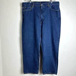 Levis 550 Jeans Mens 42X30 Blue Relaxed Straight Leg Denim Jeans - Picture 1 of 11