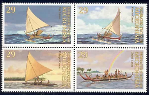 Micronesia - Estampillada sin montar o nunca montada canoas Pacific #176a cv 3,25 - Imagen 1 de 1