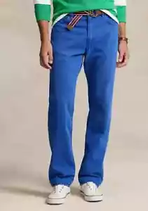 POLO RALPH LAUREN Blue Varick Slim Fit Straight Leg BIG & Tall Jeans Pants 44x30 - Picture 1 of 4