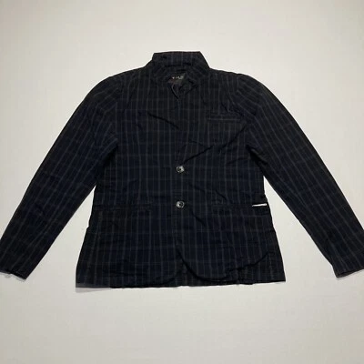 Women’s Guess Black Plaid 2 Button Long Sleeve Blazer Size S - Image 1 of 4