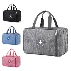 Unisex Wet and Dry Toiletry Bag Beauty Box Wash Bag Cosmetic Bag for Travelling - Picture 1 of 19