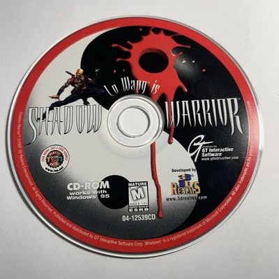 Lu Wang is Shadow Warrior PC CD-ROM Game 1997 3D Realms Disc Only - Image 1 of 2