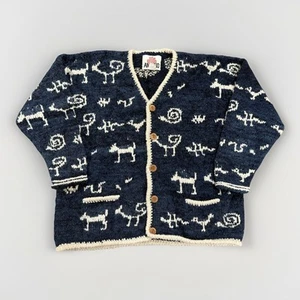 Vintage AMANO Hand-Knit Sweater Jumper Cardigan Wool - Picture 1 of 6