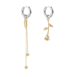 Delicate Rose Pattern Ear Cuff Jewelry Lightweight Design for Casual Formal - Picture 1 of 8