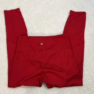 Nanette Lepore red athletic compression leggings with mesh Small - Image 1 of 4