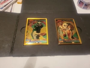 Topps Finest Landmark Series 1995 Randall Cunningham y Heath Shuler - Imagen 1 de 7