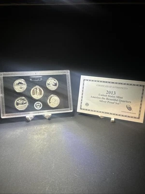 2013 United States Mint America The Beautiful Quarters Silver Proof Set - Image 1 of 4