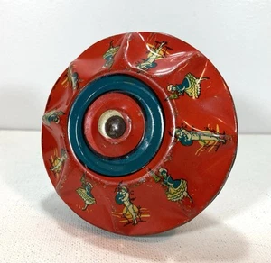 Vintage T. Conn Noisemaker Lithographed Tin And Wood Handle Brooklyn NY - Picture 1 of 4