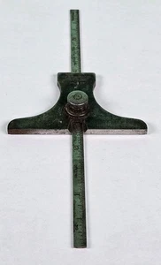 Vintage Lufkin No. 511 Depth and Angle Gage & 6" Rule Saginaw Michigan - Picture 1 of 7
