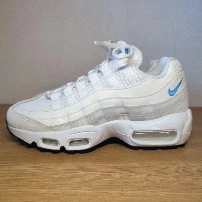 Men 5.5US Sneaker Nike Air Max 95 White/ Blue - Image 1 of 4