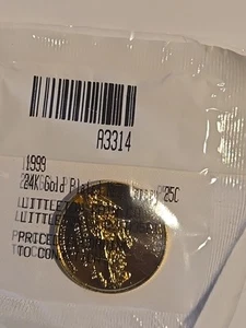 1999-P New Jersey Statehood Quarter - Gold Plated  UNC - Picture 1 of 2