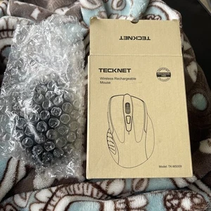 TECKNET Wireless Rechargeable Optical Mouse Ms009BLACK - Picture 1 of 2