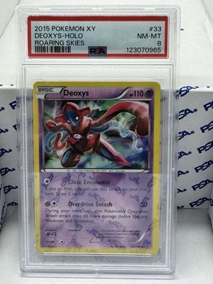 2015 Pokémon Roaring Skies Deoxys #33 Holo PSA 8 NM-MT - Image 1 of 2