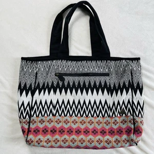 Prana Jazmina Tote Large Woven Geometric Boho Hippie Yoga Beach Overnight - Picture 1 of 9