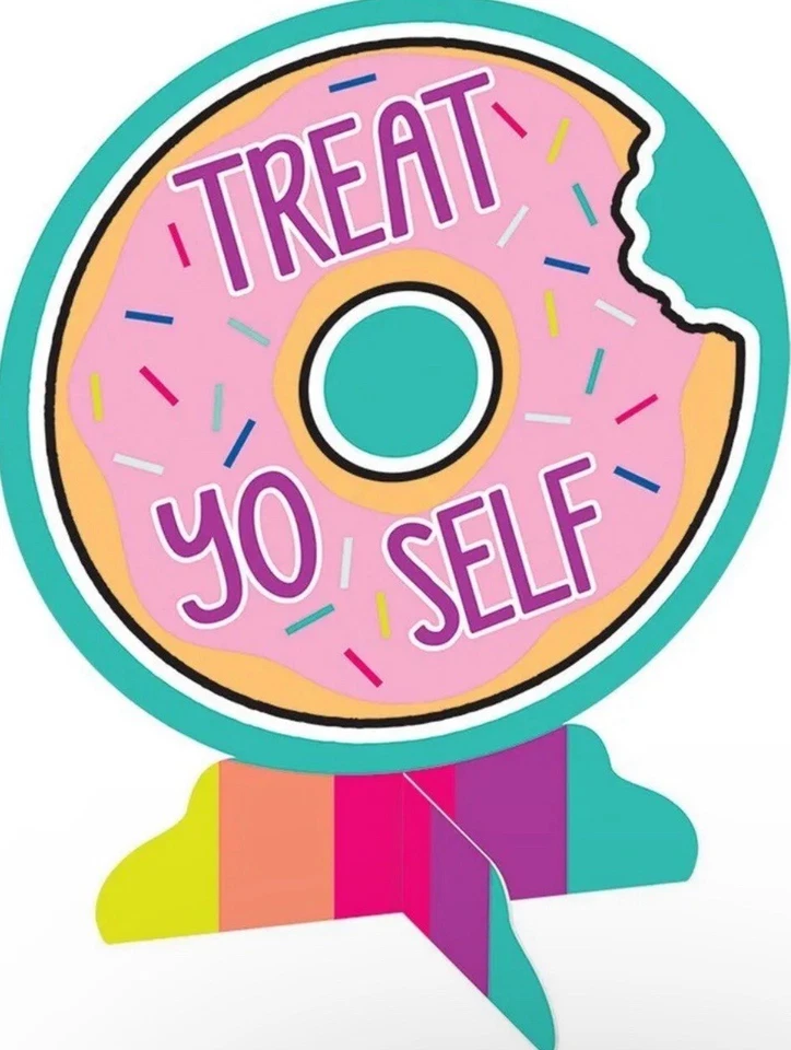 SELFIE CELEBRATION BIRTHDAY PARTY DONUT CACTUS TABLE CENTERPIECE DECORATION  - Image 1 of 1