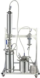 2LB Jacketed Closed Loop Essential Oil Extractor 4*24" Chamber SS304 US Shipment - Bild 1 von 12