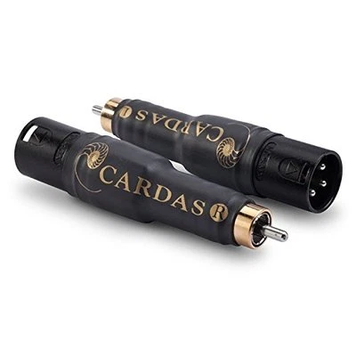 CARDAS AUDIO, Male XLR to Male RCA Adapter Plugs, MXLR-MRCA Connectors (Pair)