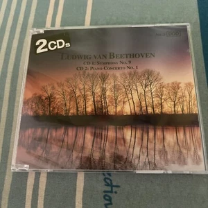 BEETHOVEN : SYMPHONY NO.9 + PIANO CONCERTO NO.1 ( 2 DISC)- CD- NEW/SEALED - Picture 1 of 2