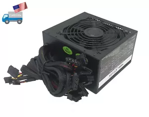 New SHARK® 750W Black Gaming PC 120mm Fan ATX 12V Power Supply 2x PCIe, 6/8-pin - Picture 1 of 12