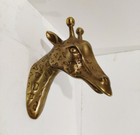 Aluminium Large Wall Mount Giraffe Head Taxidermy 35 cm Antique Bronze