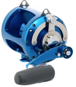 CARRETE AVET EXW 50/2 PALANCA DE DOS VELOCIDADES ARRASTRE BIG GAME AZUL - Imagen 1 de 1