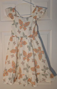 Haute Hippie Girls Rainbow Dress Sleeveless Butterfly Sundress Sz 10 - Picture 1 of 9