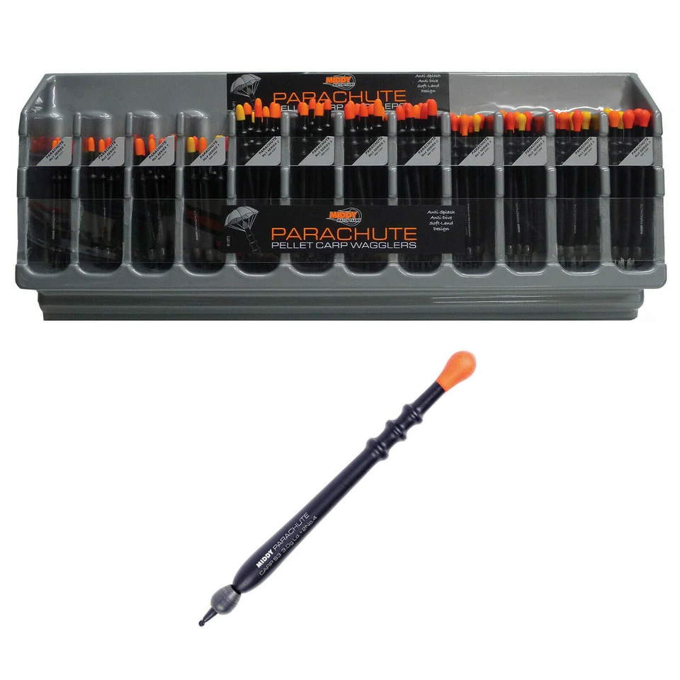 MIDDY PROFI POSEN PELLET PARACHUTE CARP WAGGLER POSE,SERIE 1-3,VORBEBLEIT STABIL - Bild 1 von 1