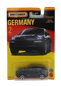 Matchbox 2022 HFH45 Germania Porsche Cayenne Turbo Nero 1:64 Nuovo Conf. Orig. - Foto 1 di 3
