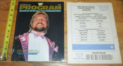 Sept 27, 1987 WWF WWE Wrestling Program #150 Ted DiBiase Match Listing - Image 1 of 4