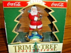 Coca-Cola Trim A Tree Collection 1994 Christmas Ornament~Santa 1943 Replica 606 - Picture 1 of 4