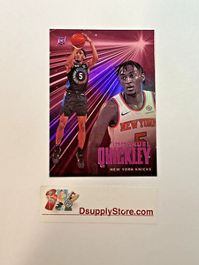 2020-21 Panini Chronicles Essentials Pink Immanuel Quickley RC #207 FREE SHIPPIN