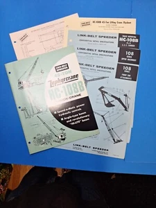Link-Belt Speeder HC 108B Truck Crane Brochure Specs Data Original Quote - Picture 1 of 13
