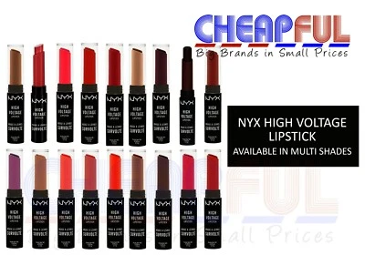 NYX Professional Makeup High Voltage Lip Lipstick 2.5gm - Multi Shades