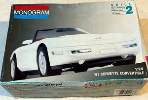 '91 Monogram 1/24 Corvette Convertible Kit - Picture 1 of 5